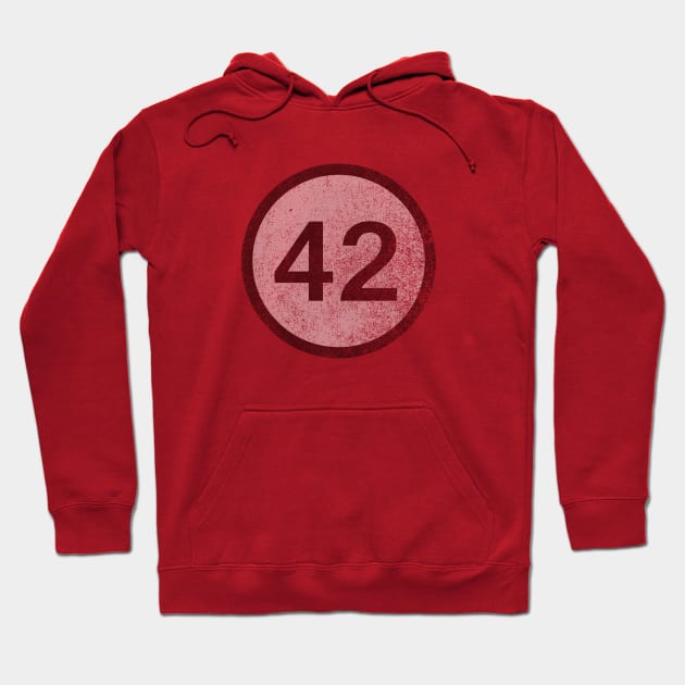 42 (faded) Hoodie by GloopTrekker